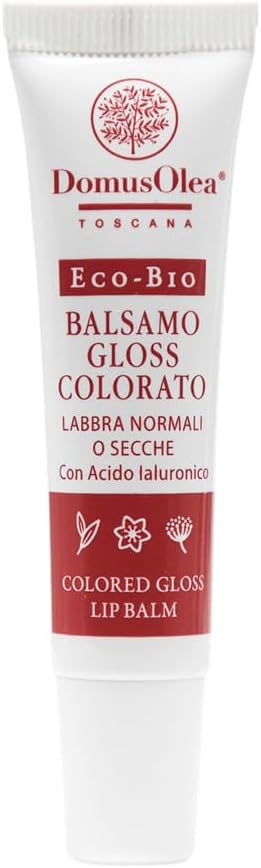 Domus Olea Toscana Coloured Gloss Balm With Hyaluronic Acid Nickel Tested 10 Ml