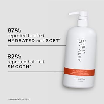 Philip Kingsley | Re-Moisturizing Conditioner | Hydrating And Nourishing For Curly, Wavy, Coarse, Frizzy Dry Hair | Hydrates, Tames, And Smooths | 200Ml