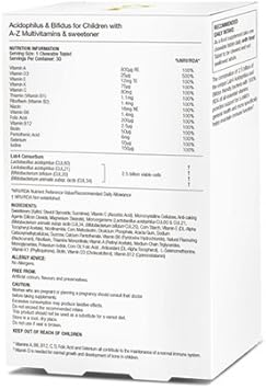 Proven Probiotics Acidophilus & Bifidus with A-Z Multivitamins for Children - Friendly Bacteria with Multinutrients : Amazon.co.uk: Health & Personal Care