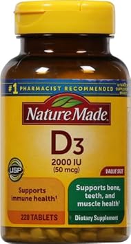 Nm Vitamin D 2000Oiu Size 220Ct Pv Vitamin D 2000Oiu 220Ct