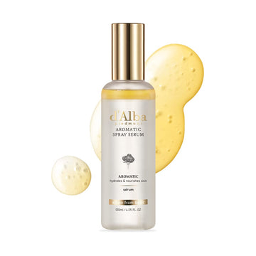 D'Alba Italian White Truffle First Aromatic Spray Serum, Fragrant Vegan Glowy Antioxidant Face Mist, Deep Hydration Skin Firmness, Korean Skin Care (4.05 Fl.Oz)