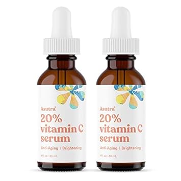 Asutra Hyaluronic Acid Serum For Face, 1 Fl Oz - Vitamin C & E, Aloe, Green Tea, Geranium & Jojoba Oil, Plumping Face Serum, Hydrating Facial Skin Care, Combat Signs Of Aging