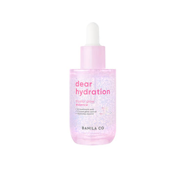 Banila Co Dear Hydration Crystal Glow Essence: Dermatologist Tested, Pink Cactus, Hyaluronic Acid Crystals, Radiant Skin (50Ml / 1.69 Fl Oz)