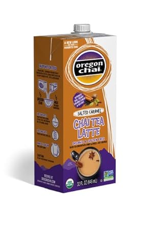 Oregon Chai Salted Caramel Concentrate, 32 Fluid Ounce (Pack Of 6)