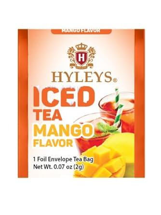 Hyleys Iced Black Tea Mango Flavor - 20 Tea Bags