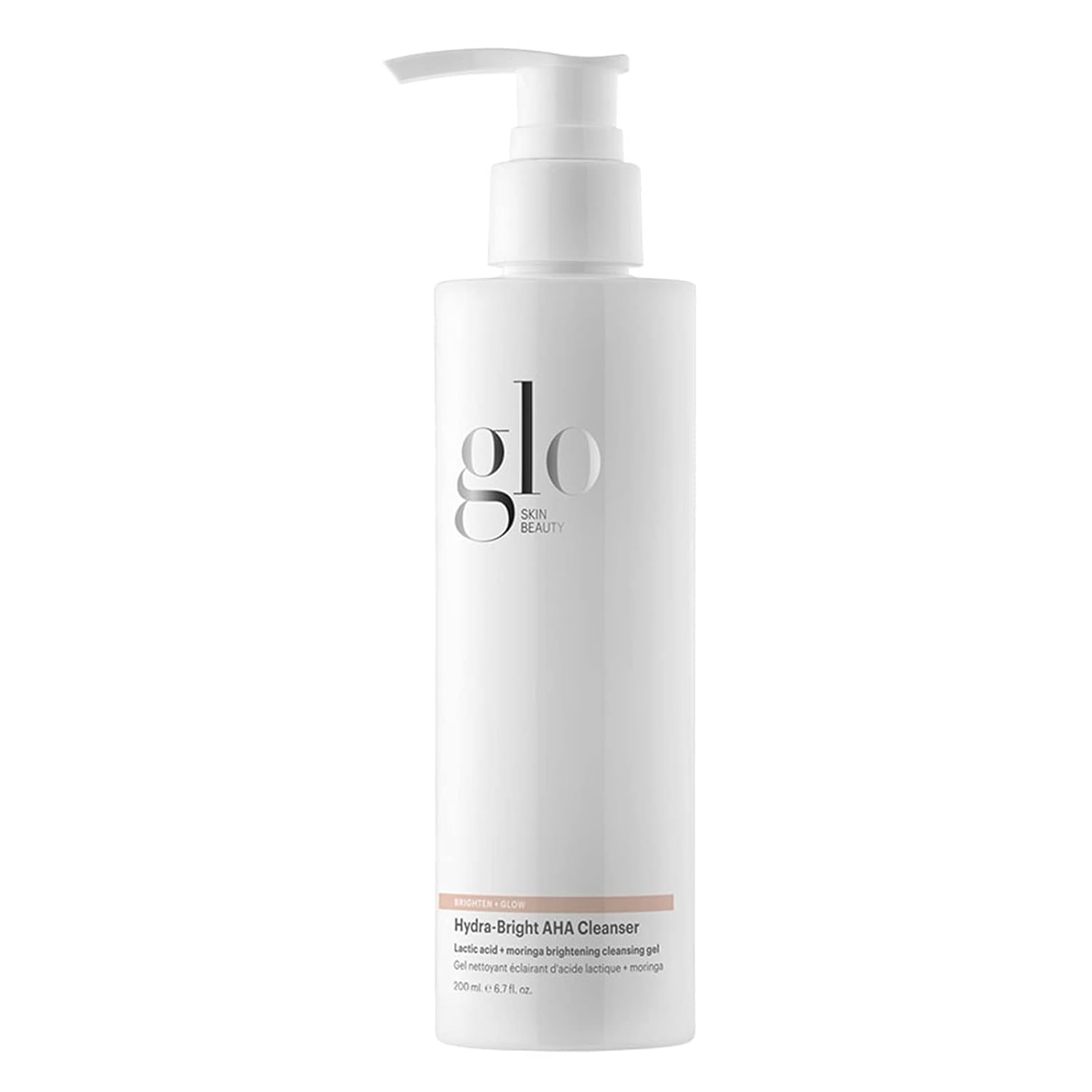 Glo Skin Beauty Hydra-Bright Aha Cleanser | Foaming Gel Cleanser Removes Makeup, Gently Exfoliates, Hydrates And Brightens Skin (6.7 Fl Oz)