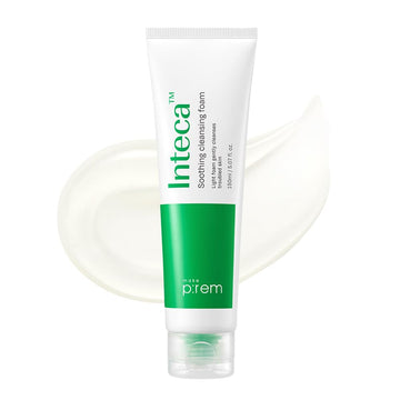 Make P:Rem Inteca Soothing Foam Cleanser, Mild Moisture Gel Type Foam Cleanser For Acne-Prone Skin, Removes Sebum And Impurities, Korean Skincare, 150Ml, 5.07 Fl.Oz. : Beauty & Personal Care