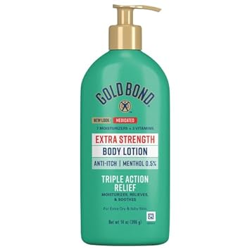 Gold Bond Medicated Extra Strength Body Lotion, 14 oz., Moisturizes, Relieves & Soothes