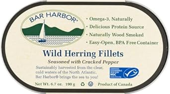 Bar Harbor All Natural Smoked Herring Cracked Pepper oz, 6.7 Ounce