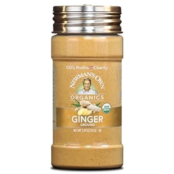 Newman'S Own Organic Ground Ginger; Great For Baking, Stir-Fries, And Savory Dishes, Usda Certified Organic, Non-Gmo, Kosher, 2.09 Oz. Bottle