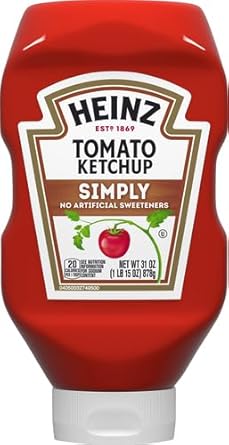 Heinz Simply Tomato Ketchup With No Artificial Sweeteners (31 Oz Bottle)