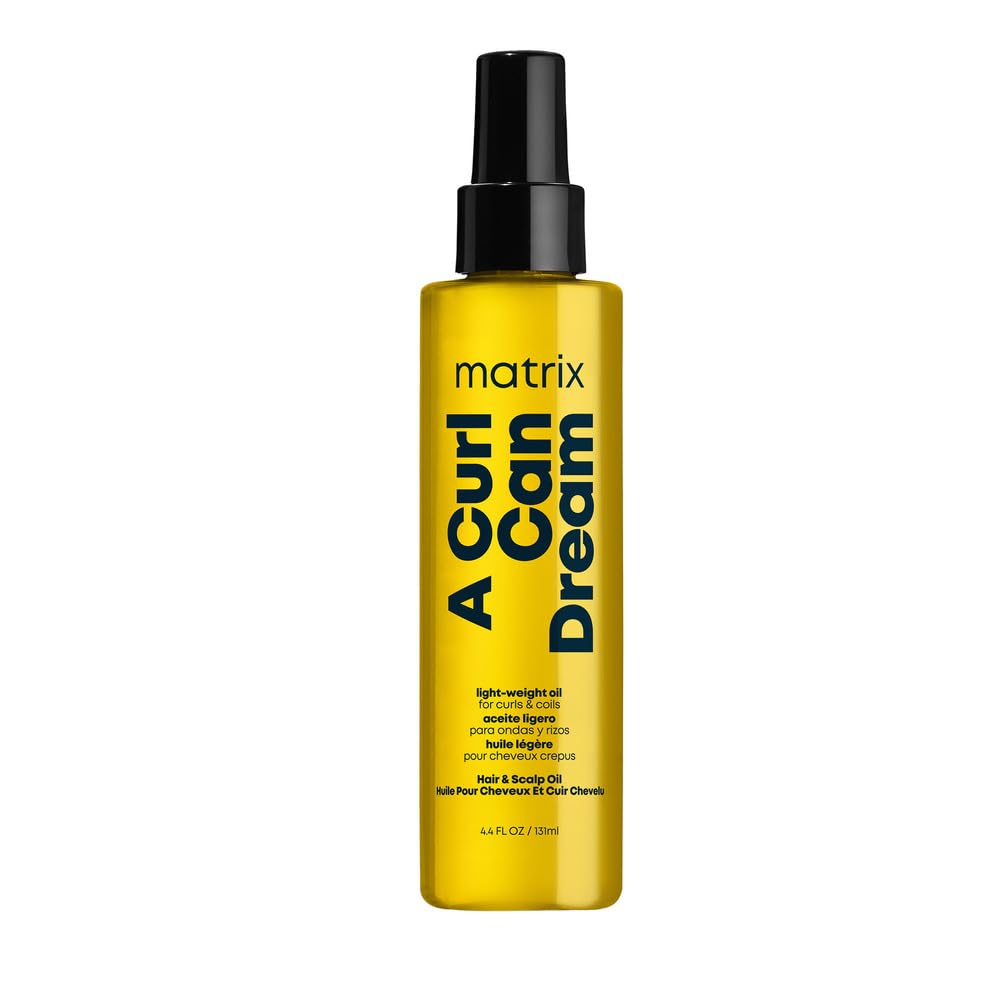 Matrix A Curl Can Dream Light-Weight Hair And Scalp Oil | For Curly & Coily Hair | Silicone Free | Infused With Manuka Honey Extract | Packaging May Vary | 4.4 Fl. Oz