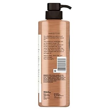 Hair Food Avocado & Argan Oil Sulfate Free Conditioner, 17.9 fl oz, Dye Free Smoothing