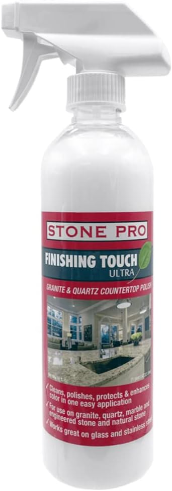 Stone Pro, Stone Spray Polish & Cleaner, Finishing Touch For Countertops Only : Health & Household