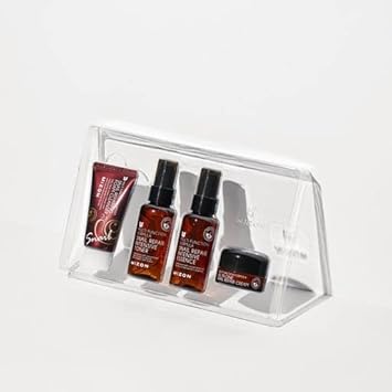 Mizon Snail Line Set, Korean Snail Skincare Essentials Set, Mini Sized Snail Foam Cleanser, Toner, Essence, And All In One Facial Cream To Improve Skin Tone, Fine Wrinkles, Smooth, Moisturize
