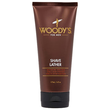 Woody'S Shave Lather For Men - Rich & Creamy Shave Foam, Shaving Cream For Men, Reduced Irritation, 6 Fl Oz