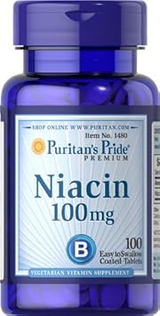 Puritan'S Pride Niacin 100 Mg 100 Tablets