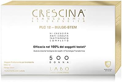 Complete Transdermic Re-Growth Treatment Plc12 Bulge Stem Anti-Fall Strong 500 Woman 7+7+6 Vials