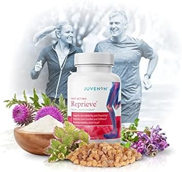 Juvenon Reprieve Capsules (60 Capsules) - Fast-Acting, Joint Comfort Supplement and Effective Joint Support Solution, Research Verified : Health & Household