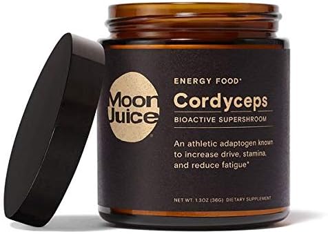 Moon Juice Cordyceps Organic Cordyceps Mushroom Powder Extract (250mg 1,3 & 1,6 Beta-Glucans per Serving) - Supports Stamina, Energy & Healthy Immune System - Non-GMO, Vegan, Gluten-Free (1.3oz)