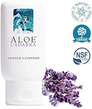 Aloe Cadabra Natural Organic Personal Lubricant and Vaginal Moisturizer, French Lavender, 2.5 Ounce : Health & Household