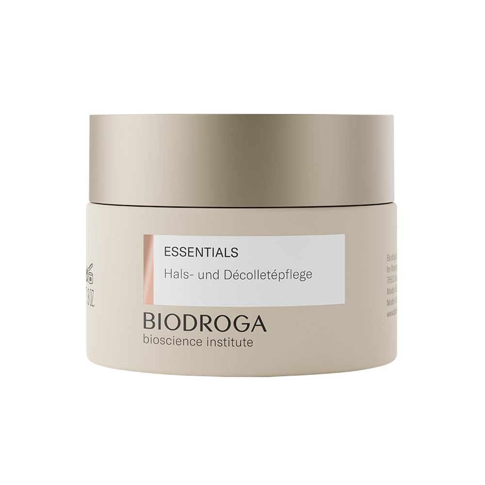 Biodroga Bioscience Institute Essentials Throat And Décolleté Care 50 Ml - Skin Firming Care Cream With Black Forest Complex, Peptides And Glow Effect - Paraben-Free, Silicone-Free, Microplastic-Free