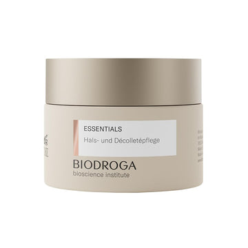 Biodroga Bioscience Institute Essentials Throat And Décolleté Care 50 Ml - Skin Firming Care Cream With Black Forest Complex, Peptides And Glow Effect - Paraben-Free, Silicone-Free, Microplastic-Free