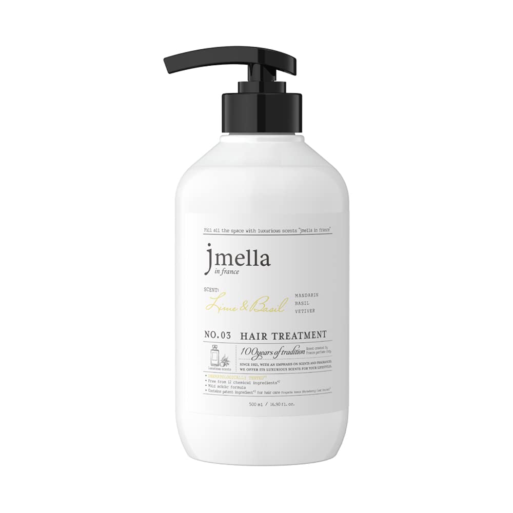 Jmella In France Lime And Basil Shampoo Conditioner With Luxury Frangrance -12 Chemical Free-Paraben Free -Made By French Perfumer