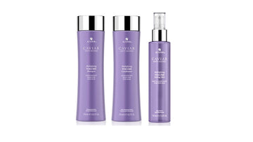 Alterna Caviar Anti-Aging Multiplying Volume Shampoo, Conditioner, Styling Mist Regimen Starter Set | For Fine, Thin Hair | Create Instant Volume And Thickness | Sulfate Free