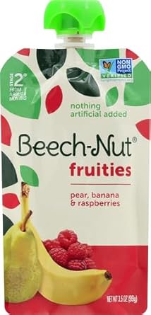 From 6 Months Pear Banan & Rspbrry Baby Food Fol Bg W/Twst Off Ld 3.5 Oz - 0052200011051 (Pack Of 3)