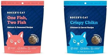 Bocce'S Bakery Cat Treat Bundle, Wheat-Free Everyday Cat Treats, Made With Limited-Ingredients, Baked In The Usa, All-Natural Crunchy Treats, 2 Oz Each