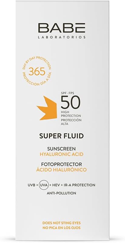 Laboratorios Babé - Super Fluid Photo Protection Spf 50 | Sun Protection | Waterproof | All Skin Types | Photo-Aging | Sun Protection | 50 Ml