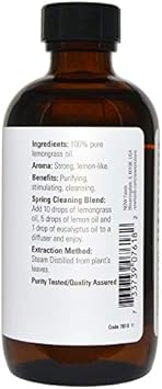 Now Foods Essential Oils, Lemongrass Oil 4 Ounces