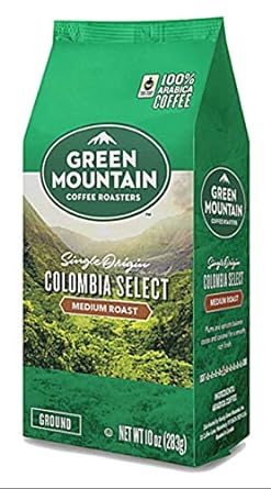 Green Mountain Coffee Roasters, Colombia Select, Ground Coffee, Fair Trade Select, Medium Roast, Bagged 10oz : Coffee Substitutes : Grocery & Gourmet Food