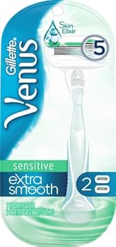 Gillette Venus Extra Smooth Sensitive Women'S Razor - 1 Handle + 2 Blade Refills