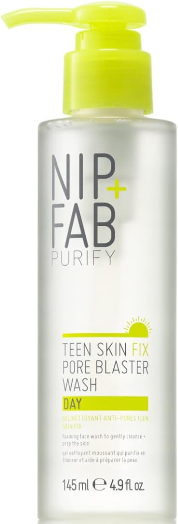 Nip+Fab Teen Skin 3 Piece Starter Kit | Contains Fix Spot Zap, Skin Moisturiser, Fix Day Wash | For Problematic Skin | Prevents Breakouts, Oil Control, Smooth, Shine-Free Skin | Vegan & Cruelty Free