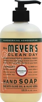 Mrs. Meyer'S Clean Day Hand Soap, Made With Essential Oils, Biodegradable Formula, Geranium, 12.5 Fl. Oz