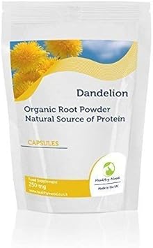 Dandelion Root Powder 250mg Natural Source of Protein Health Food Supplement Vitamins 30 Capsules Nutrition Supplements HEALTHY MOOD