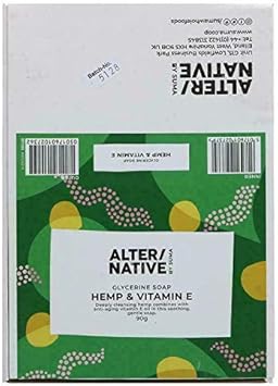Alter/Native Hemp Oil & Vitamin E Glycerin Soaps Pack Of 12X90G