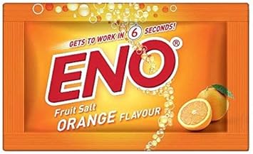 Eno Fruit Salt Orange Antacid Powder Baking Soda For Indigestion, Heartburn, Flatulence 30 Sachets 5 G Each 30 Sachets 5 G Each