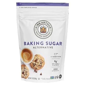 King Arthur, Baking Sugar Alternative, Made with Plant-Based Ingredients, Keto-Friendly, 1-to-1 Substitute for Granulated Sugar, 12 Ounces