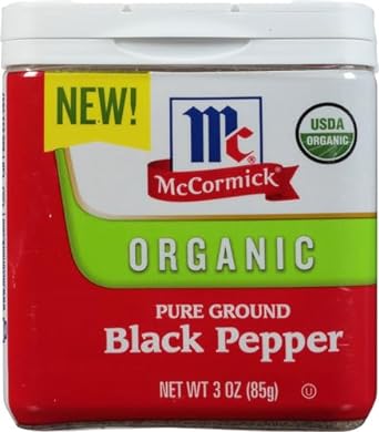 McCormick Organic Pure Ground Black Pepper, 3 Oz