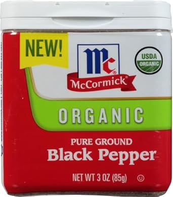 Mccormick Organic Pure Ground Black Pepper, 3 Oz