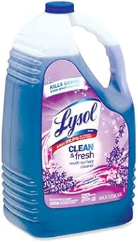 Lysol Multi-Surface Cleaner, Sanitizing And Disinfecting Pour, To Clean And Deodorize, Lavender And Orchard Essence, 144Oz (Pack Of 4)