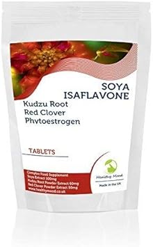 SOYA Isaflavone Kudzu Root Red Clover Complex Vitamins Phytoestrogen Health Food Supplement 30 Tablets Pills Nutrition Supplements HEALTHY MOOD