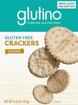 Glutino Gluten Free Snack Crackers, Premium Rounds, Original, 4.4 Ounce