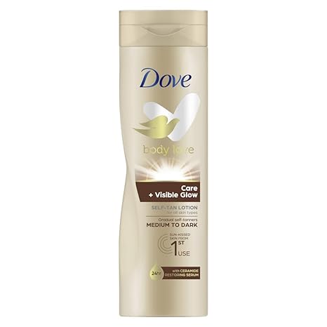 dove lotion 250ml visible glow dark