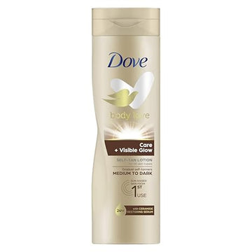 dove lotion 250ml visible glow dark
