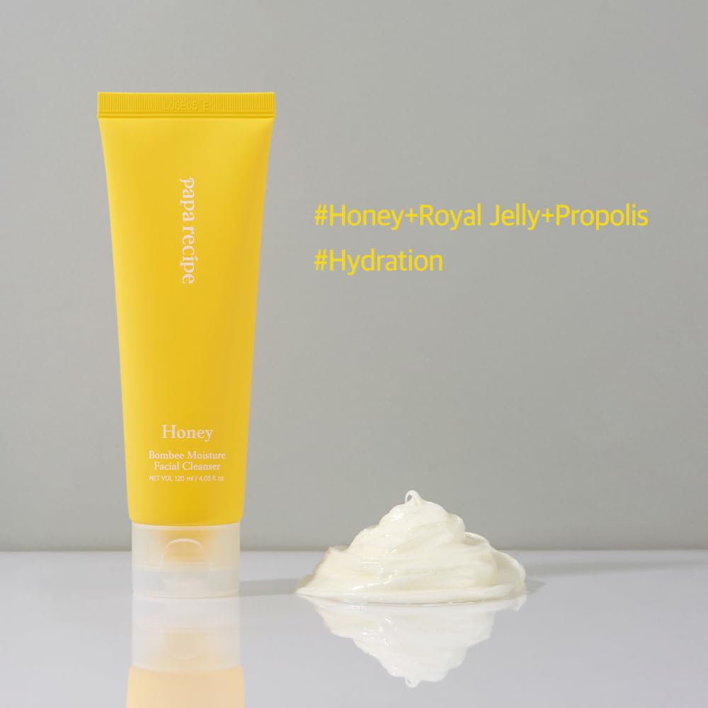 Papa Recipe Bombee Honey Moisture Facial Cleanser - All-In-One Cleanser For Sensitive & Dry Skin