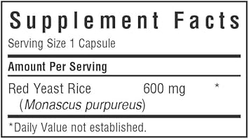 Bluebonnet Nutrition Red Yeast Rice 600 Mg, Heart Health*, Non-Gmo, Vegan, Kosher Certified, Gluten-Free, Soy-Free, Dairy-Free, 120 Vegetable Capsules, 120 Servings : Health & Household